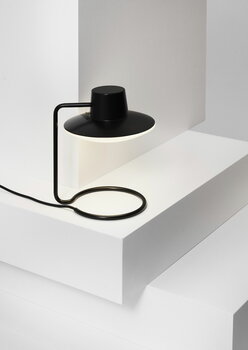 Louis Poulsen AJ Oxford table lamp, 280 mm, black - opal glass