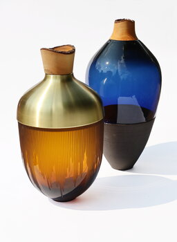 Utopia & Utility Ray stacking vessel, 55 x 30 cm, amber - brass, extra image