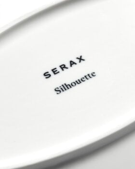 Serax Silhouette syvä ovaali lautanen, M, 24,5 cm, valkoinen, tuotteen lisäkuva