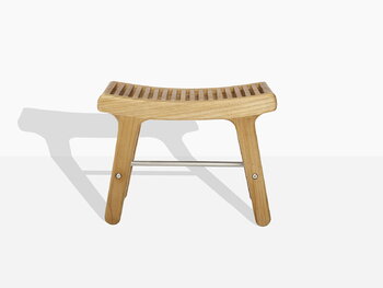 Sibast RIB stool, teak - stainless steel