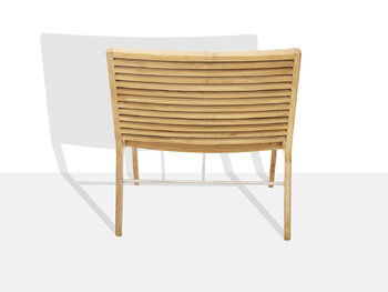 Sibast RIB lounge chair, teak - stainless steel
