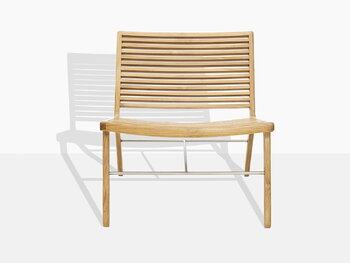 Sibast RIB lounge chair, teak - stainless steel