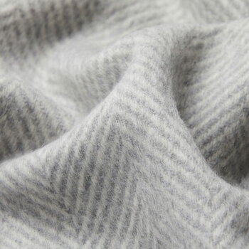 Sibast Plaid Alpaca, gris à chevrons