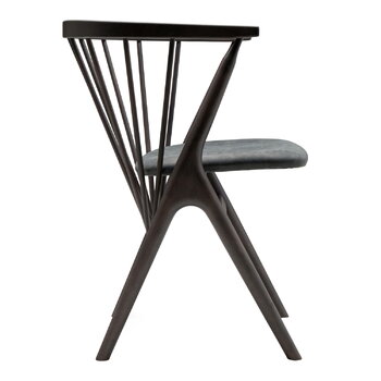 Sibast No 8 chair, dark stained beech - anthracite leather