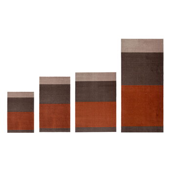 Tica Copenhagen Stripes horizontal matto, 60 x 90 cm, ruskea - terrakotta