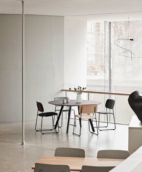 HAY CPH25 2.0 table, 140 cm, black laminate - black linoleum