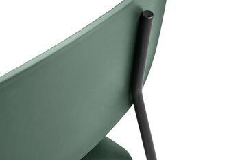 HAY Soft Edge 45 chair, black - hunter green