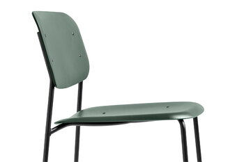 HAY Soft Edge 45 stol, svart - jägargrön
