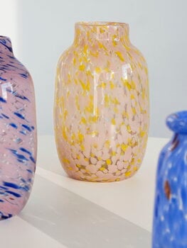 Adskillelse Marquee tale HAY Splash vase, 30 cm, light pink - yellow | Finnish Design Shop UK