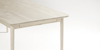 Stolab Prima Vista Tisch, 50 cm lange Ausziehplatte, Birke matt lackier