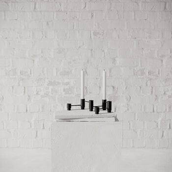Nichba Structure candleholder, 3 pcs, black