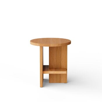 Nine Tee side table, round, matt lacquered oak, extra image