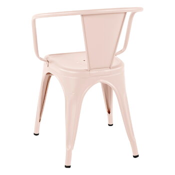 Tolix Chair A56, rose poudré, texture fine et mate