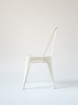 Tolix Chair A, glansigt vit