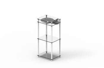 Transparent Turntable Stand, white, extra image