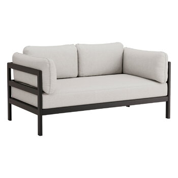 TIPTOE Easy 2-seater sofa, graphite black - heather grey