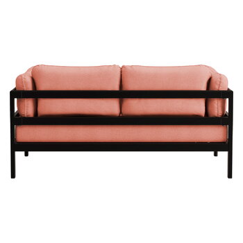 TIPTOE Easy 2-istuttava sohva, musta - vaaleanpunainen