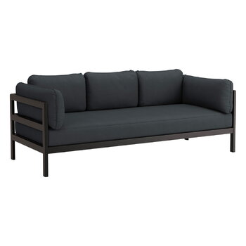 TIPTOE Easy 3-seater sofa, graphite black - slate grey