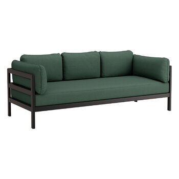 TIPTOE Easy 3-sits soffa, grafit svart - skogsgrön