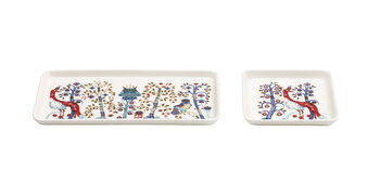 Iittala Assiette Taika, rectangulaire, 12 x 24 cm, blanche