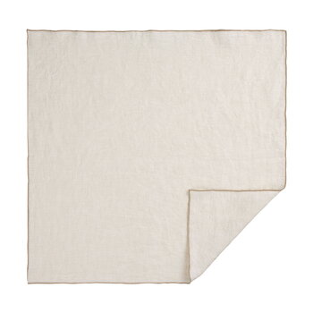 Tameko Serviette Merrow, 50 x 50 cm, lot de 4, naturel