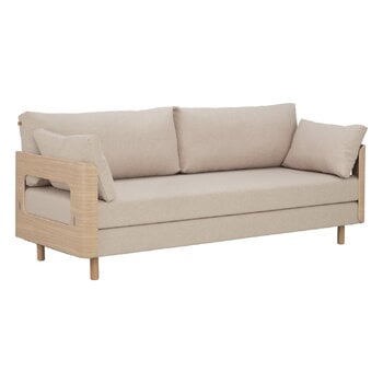 Tapio Anttila Collection ON2 Wood sofa bed, soap waxed oak - beige Hopper 51
