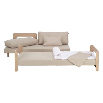 Tapio Anttila Collection ON2 Wood sofa bed, soap waxed oak - beige Hopper 51