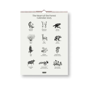 Teemu Järvi Illustrations Calendario da parete 2025 The Heart of the Forest, immagine extra