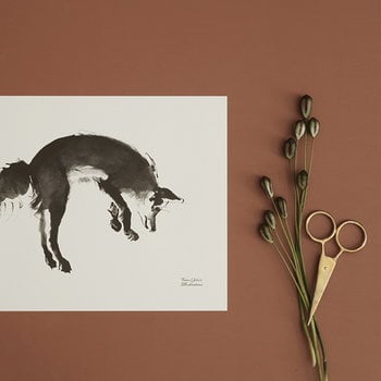 Teemu Järvi Illustrations Leaping Fox poster, 40 x 30 cm