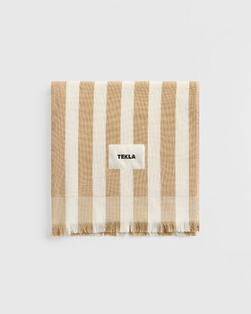 Tekla Rantapyyhe, 100 x 180 cm, almond stripes, tuotteen lisäkuva