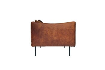 Fogia Tiki 3-seater sofa, black steel - vintage rangers leather