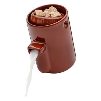 Tonfisk Design Newton cream jug/sugar bowl, brown