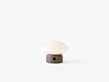 &Tradition Mist portable table lamp AP21, Grigio Caldo marble - opal glass, extra image