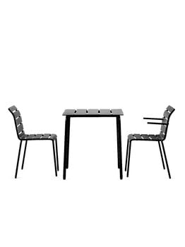 valerie_objects Aligned dining table, 70 x 70 cm, black