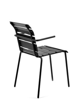 valerie_objects Aligned stol med armstöd, svart
