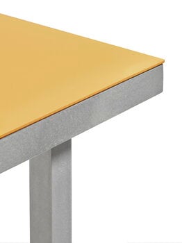 valerie_objects Alu dining table, medium, yellow