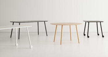 Viccarbe Maarten pöytä, 120 cm, ovaali, matta tammi