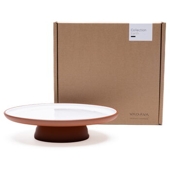 Vaidava Ceramics Earth cake stand, 27 cm, white, extra image