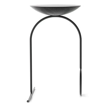 Viccarbe Table sculptée Giro, noir - frêne teinté noir