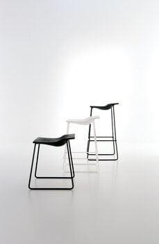 Viccarbe Last Minute stool, medium, black