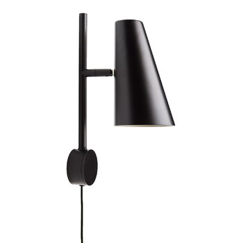 Woud Cono wall lamp, black