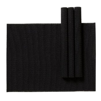 Woodnotes Morning placemat, 35 x 45 cm, set of 4, black