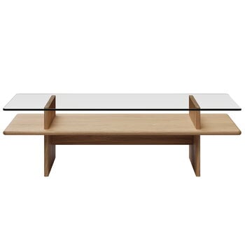 Woud Table basse Parallel, 60 x 120 cm, chêne laqué blanc, image extra