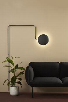 Woud Mercury wall lamp, black