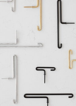 Wall hook, large, black