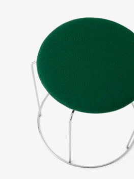 &Tradition Wire Stool VP11 seat pad, Hallingdal 944 green