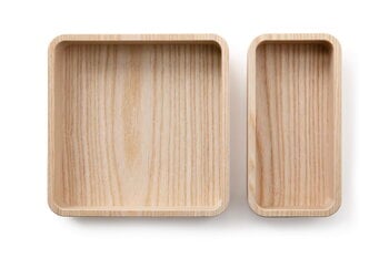 Wooden Set di scatole Offcuts Boxette, frassino oliato