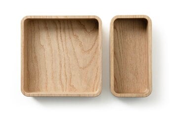 Wooden Set di scatole Offcuts Boxette, rovere oliato