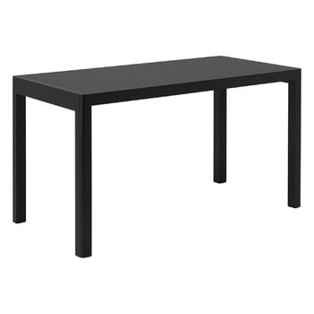 Muuto Workshop table, 130 x 65 cm, black - black linoleum