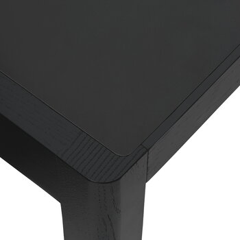 Muuto Workshop bord, 130 x 65 cm, svart - svart linoleum